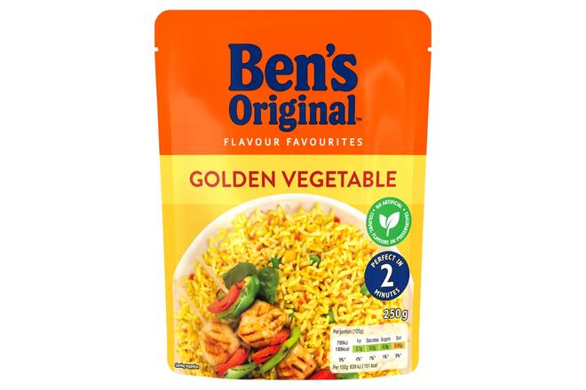 Bens Original Golden Vegetable Microwave Rice 250g