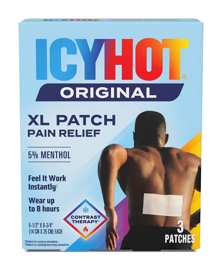 Icy Hot Original Pain Relieving Patch, XL (1 oz, 3 ct)