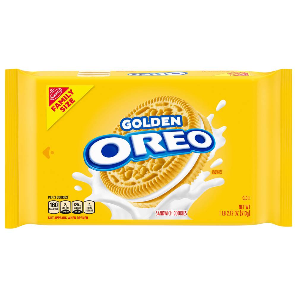 Nabisco Oreo Golden Sandwich Cookies