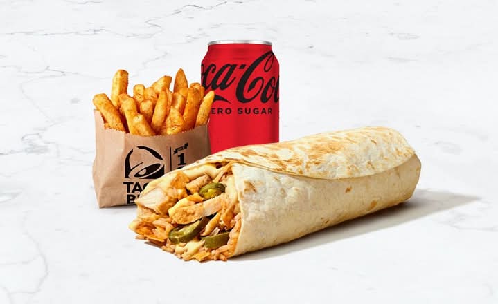 Cheesy Jalapeno Burrito Combo