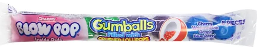 Charms Blow Pop Inside Out Gumballs
