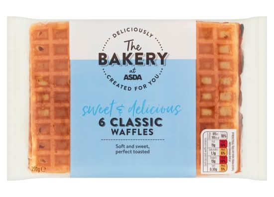 ASDA The Bakery Classic Waffles (250g)