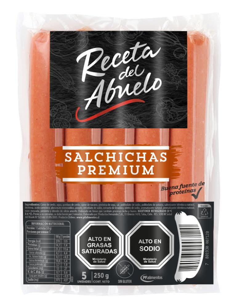 Receta del Abuelo · Salchichas premium (5 un)