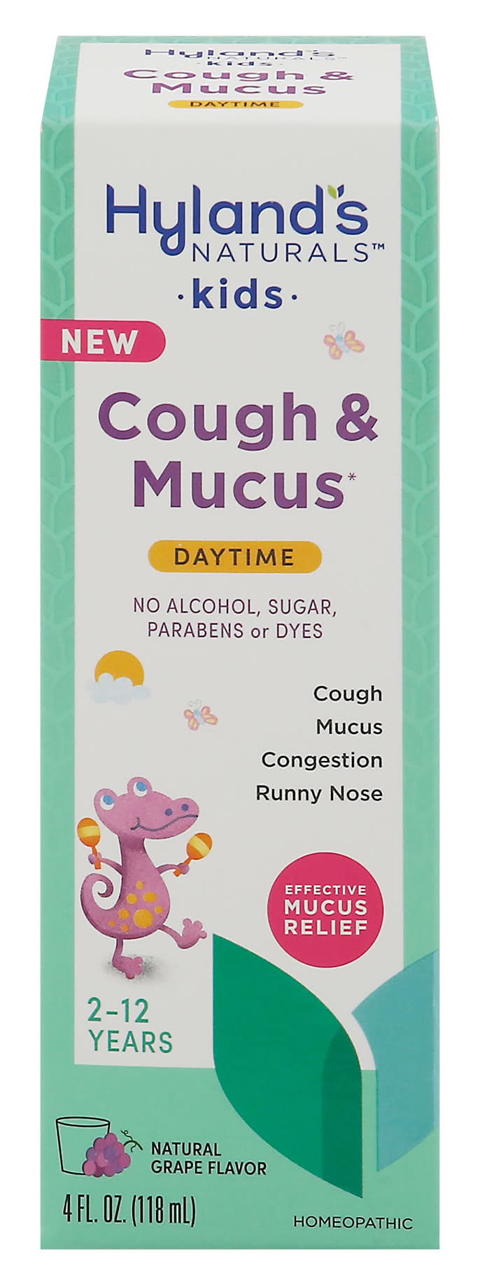 Hyland's Naturals Cough & Mucus Kids, Grape (4 fl oz)