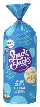 Snack A Jacks Salt & Vinegar Sharing Rice Cakes Crisps (117g)