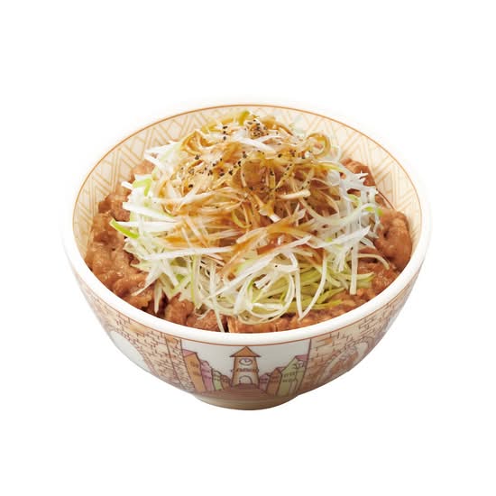 白髪ねぎ牛丼Shredded Leek Gyudon