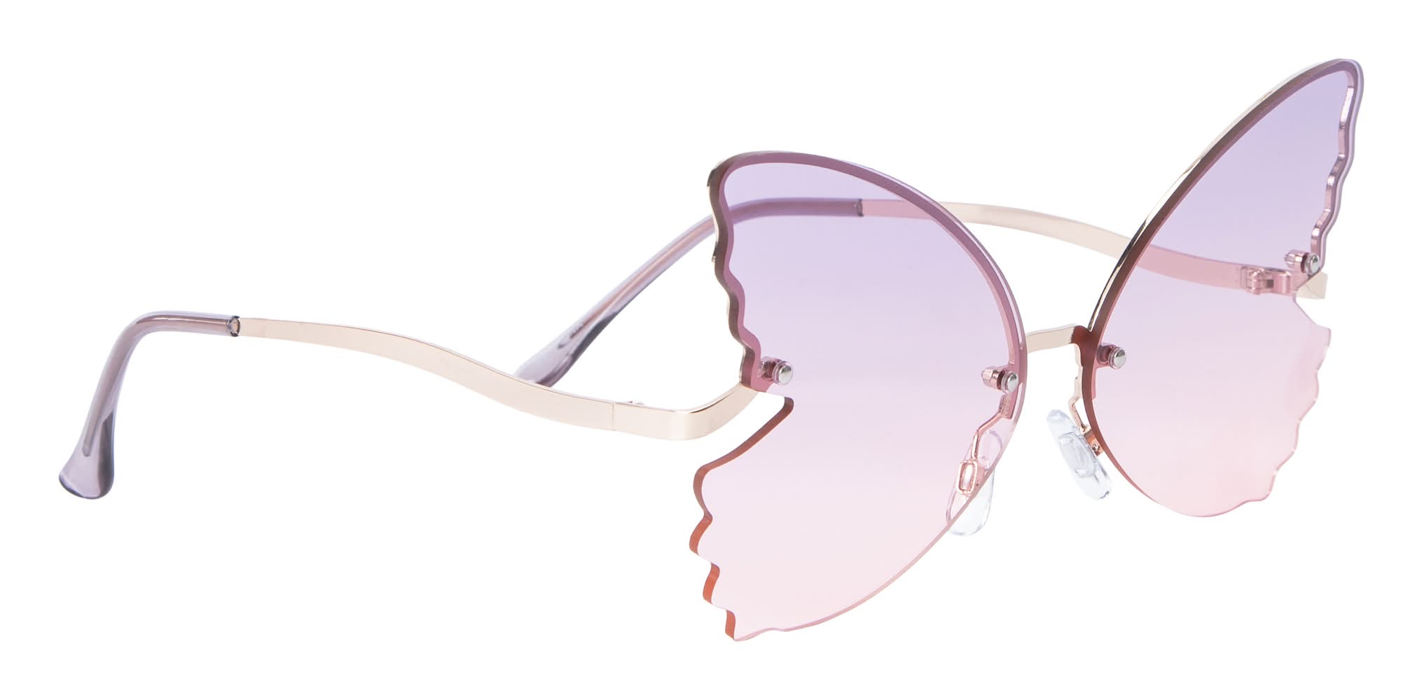 Juniors Butterfly UV Protected Sunglasses Purple