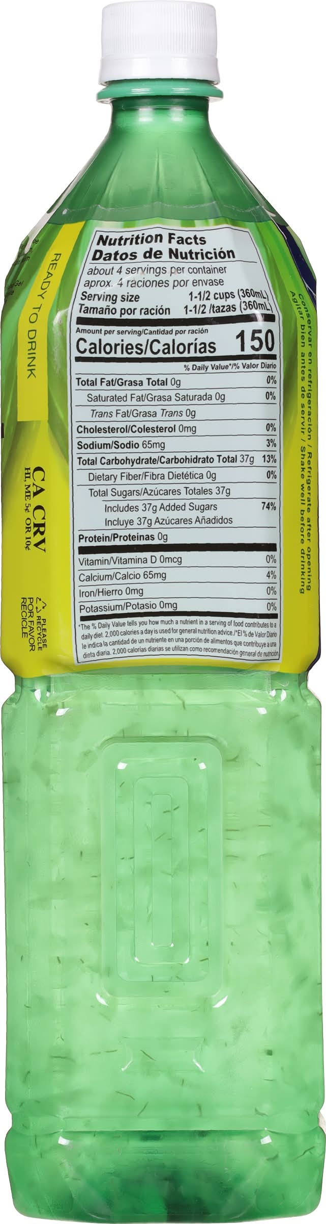 Aloevine Refreshing Aloe Vera Drink (50.7 fl oz) | Postmates
