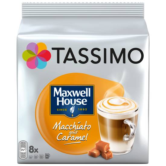 Maxwell House - Macchiato gout caramel cafe en dosettes (8 pièces)