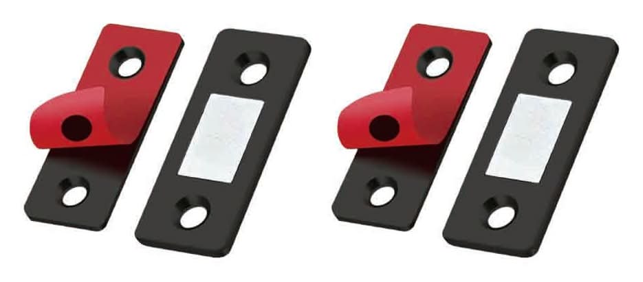 ReliaBilt 41-mm Black Magnetic catch Cabinet Latch 2 -Pack