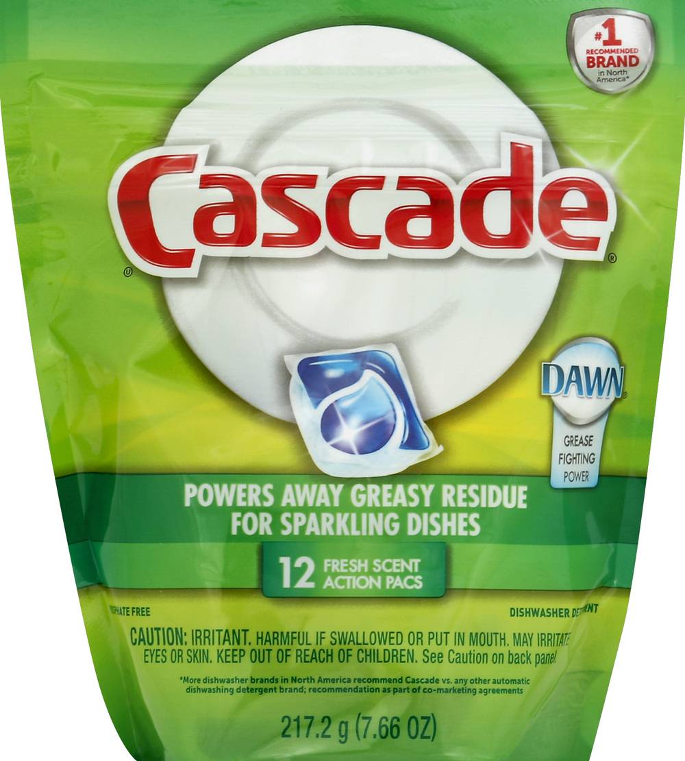 Cascade Dishwasher Detergent (217.2 oz, 12 ct)