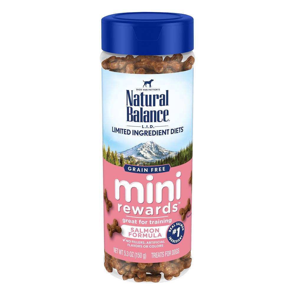 Natural Balance Mini Rewards Grain Free Salmon Formula Treats For Dogs (5.3 oz)