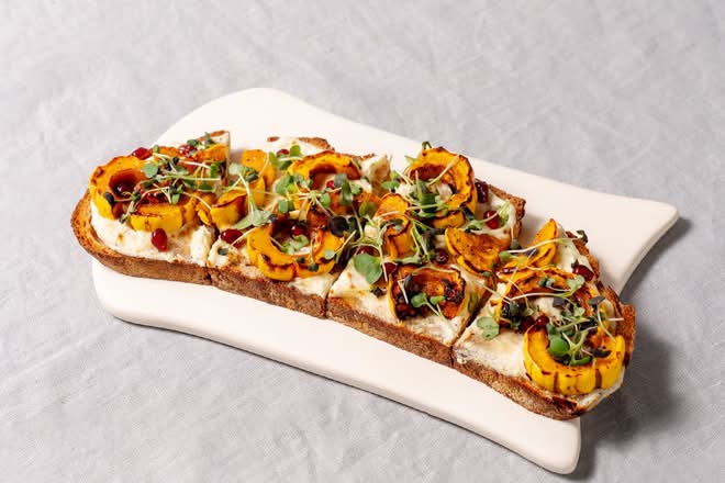 Goat Cheese & Delicata Squash Toast