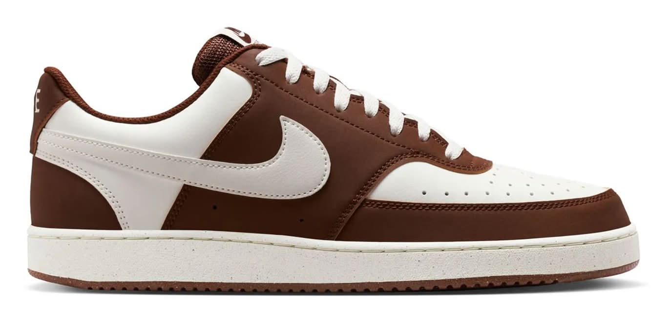 Nike Court Vision Low Next Nature Sneaker - Men'S (Brown/White Medium - 8.5)
