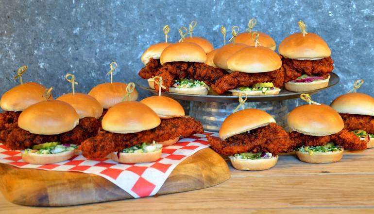 18 Chicken Sliders Platter