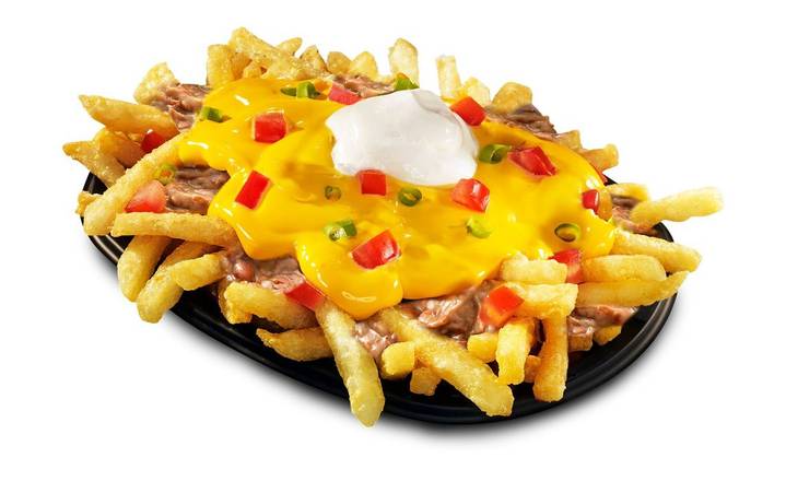 Fiesta Fries Supreme con frijoles