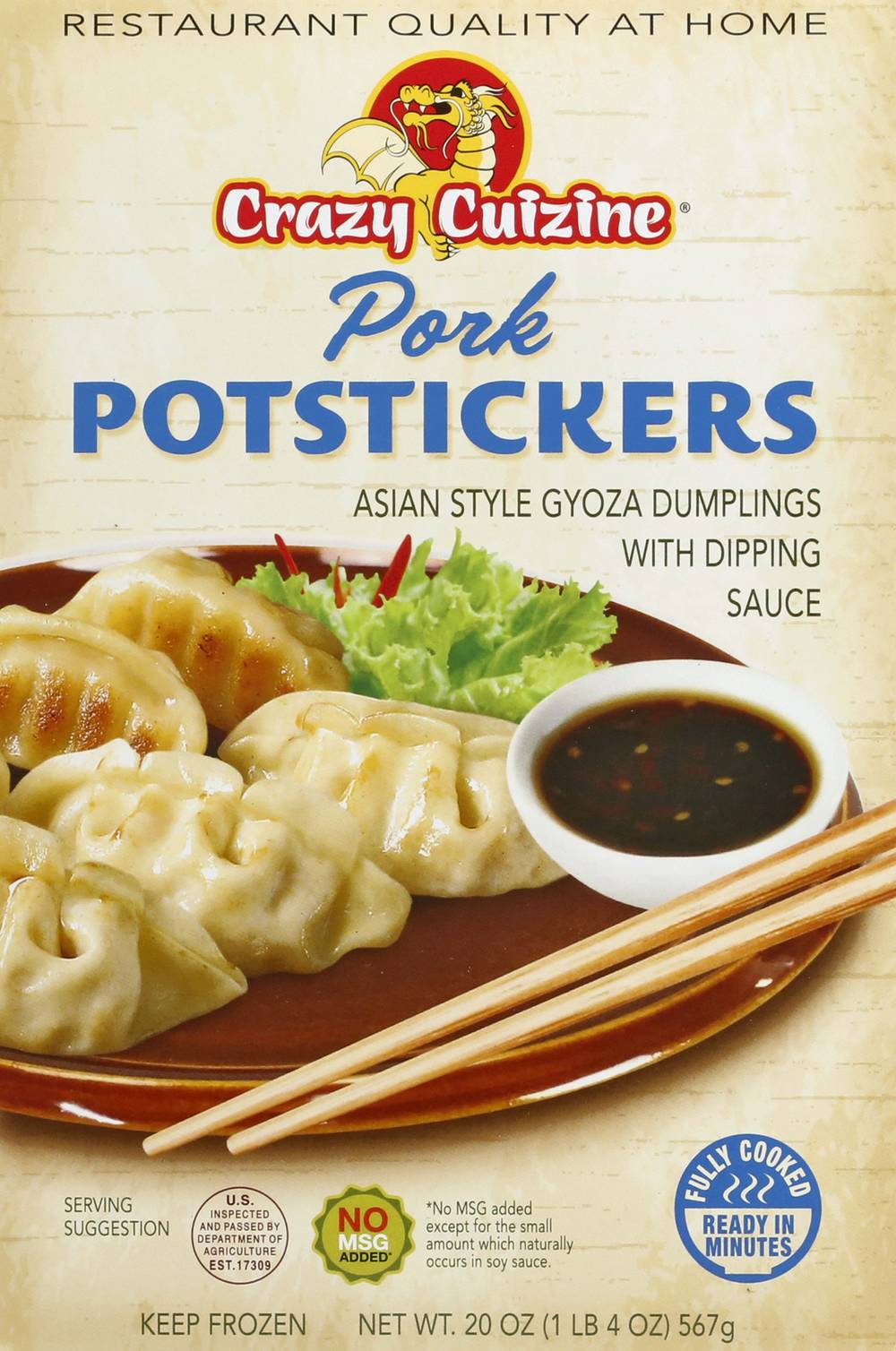Crazy Cuizine Pork Potstickers (20 oz)