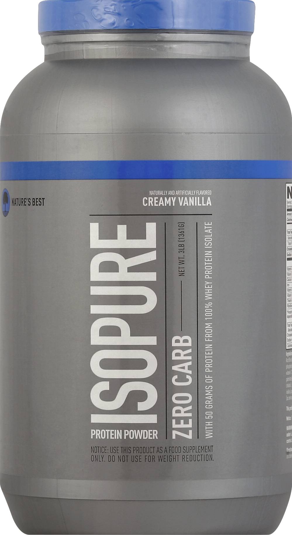 Nature's Best Zero Carb Isopure (3 lbs)