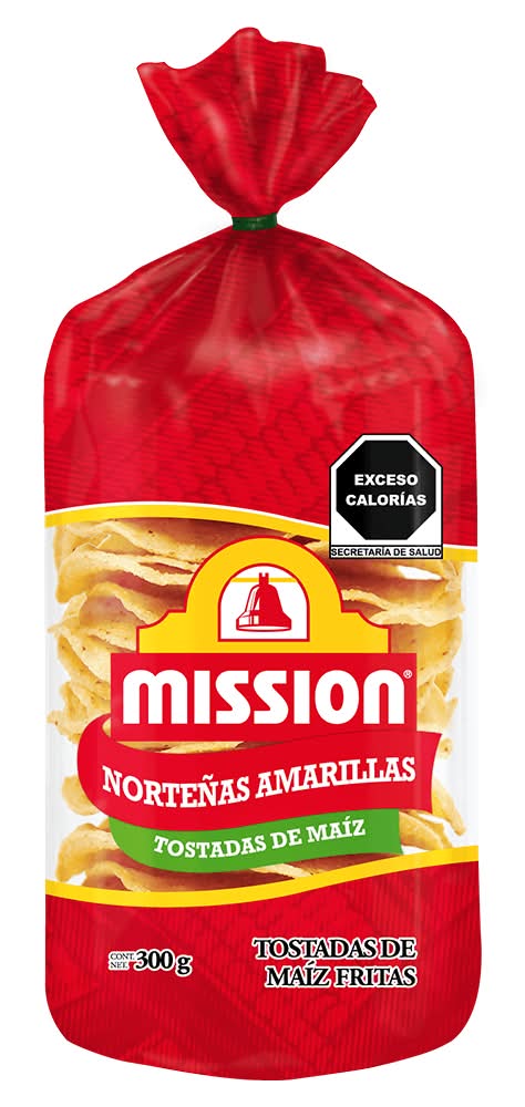 Mission · Tostadas norteñas de maíz, amarillas (300 g)