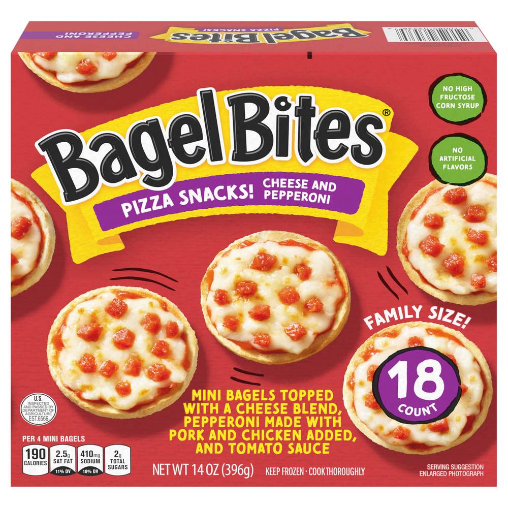 Bagel Bites Family Size Cheese & Pepperoni Pizza Snacks (18 ct)