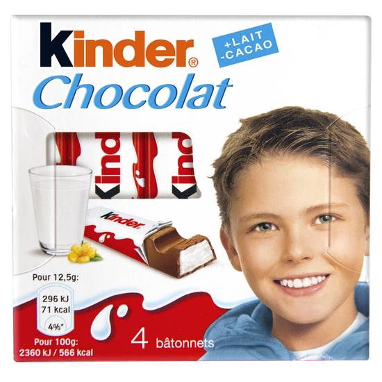 Kinder - Barres chocolat (lait)