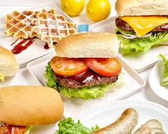 大きな四角いハンバーガー＆サンドイ�ッチ【HEARTY BURGER＆SANDWICH】