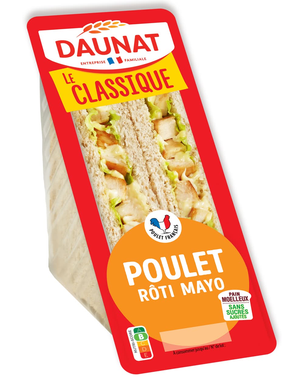 Daunat - Sandwichs au pain de mie poulet rôti mayonnaise (2)