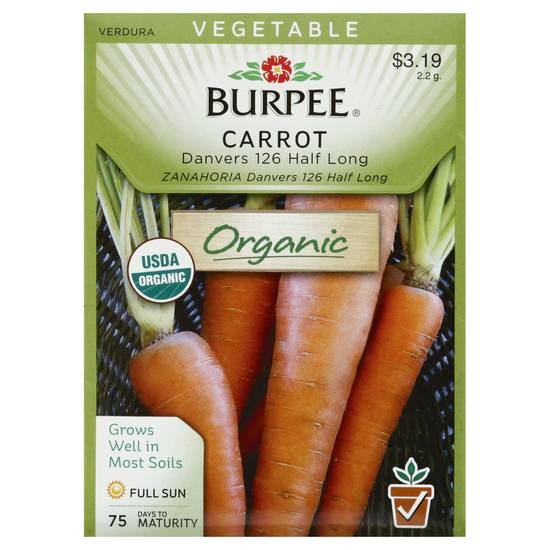 Burpee Carrot Danvers 126 Seeds (1 ct)