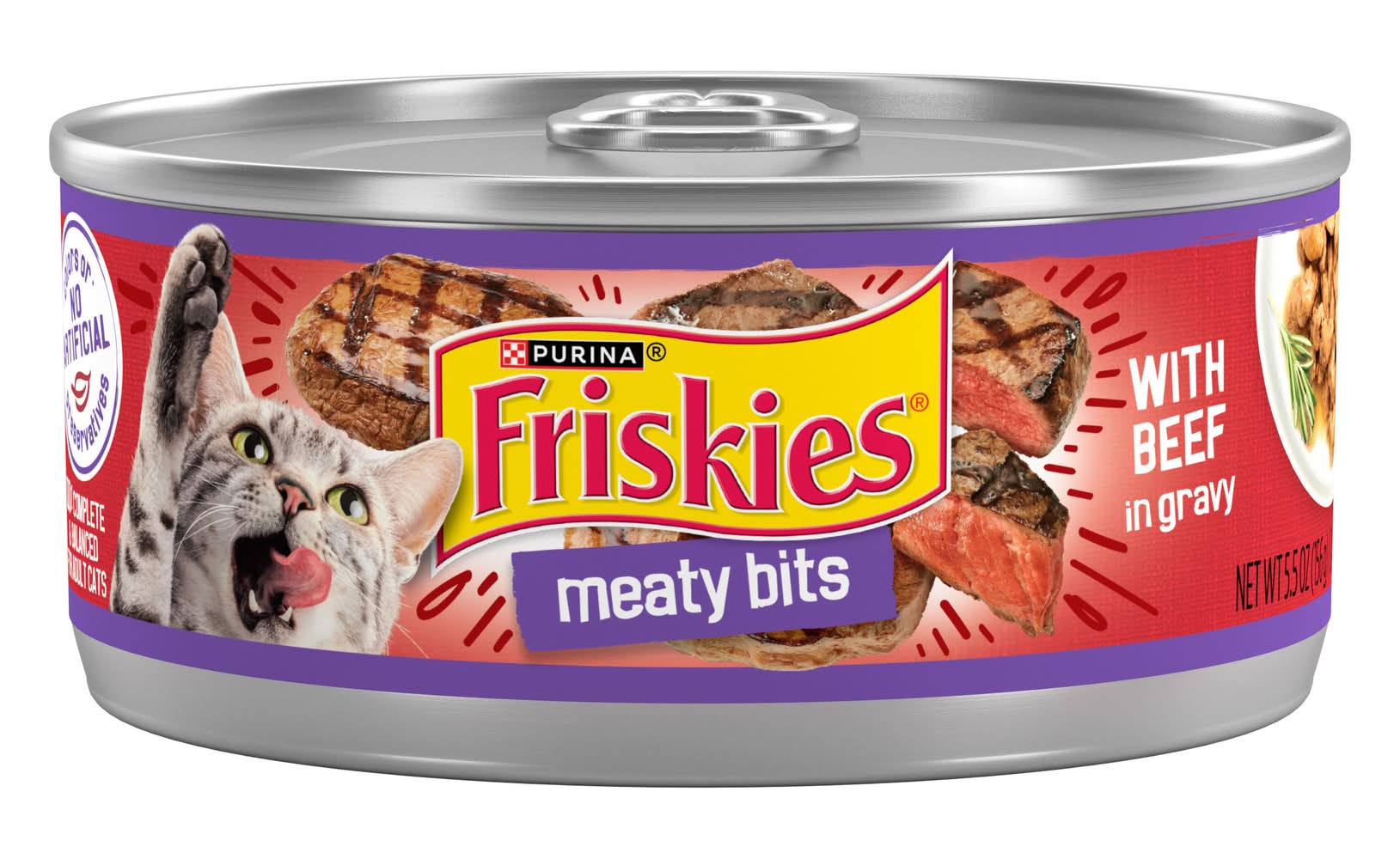 Purina Friskies Meaty Bits Beef in Gravy (5.5 oz)