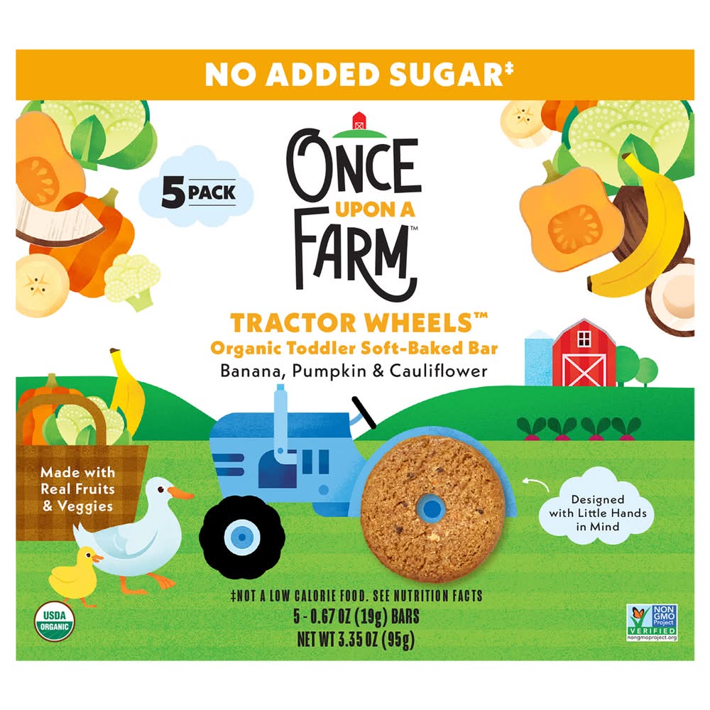 Once Upon a Farm Organic Toddler Soft Baked Bar (5 ct)