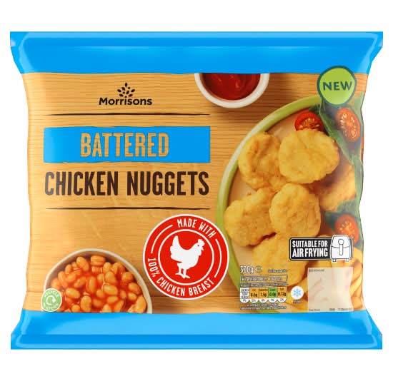 Morrisons Battered Chicken Nuggets (300g)