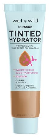 wet n wild Bare Focus Tinted Hydrator Tinted Skin Veil, Medium Deep (0.91 fl oz)