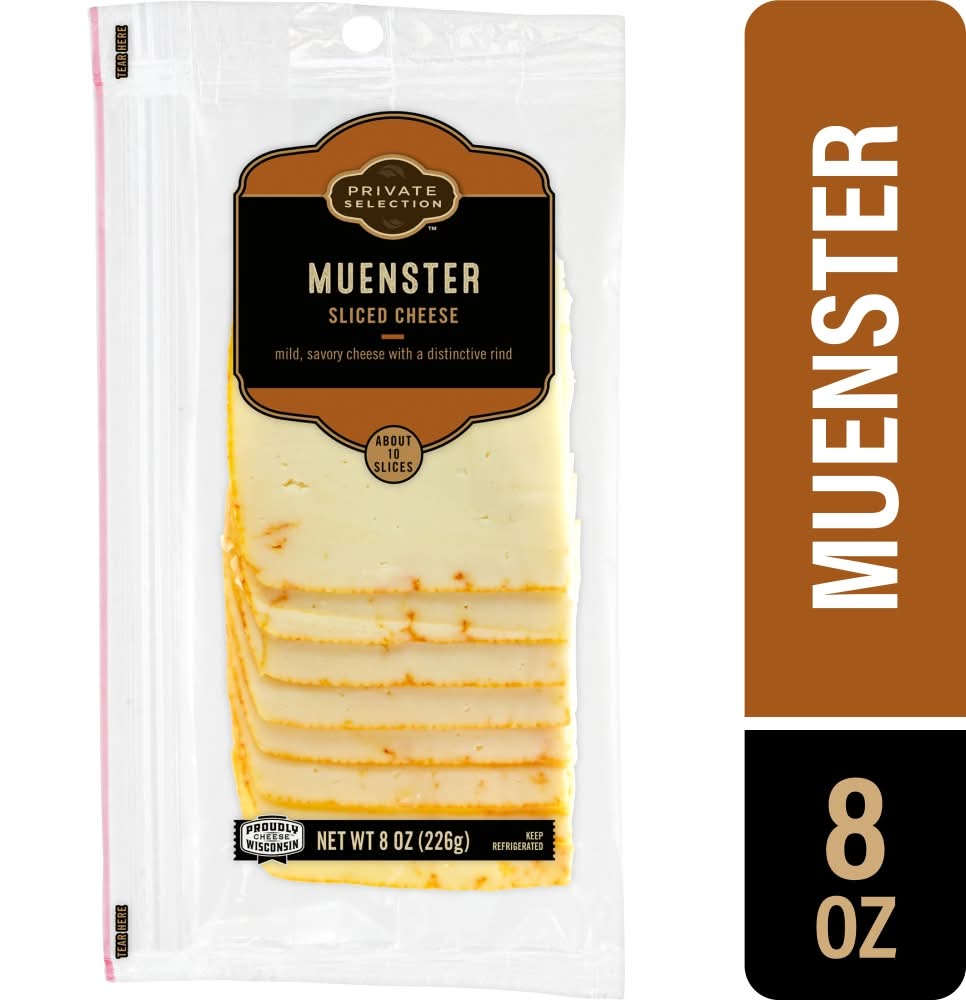 Private Selection Muenster Sliced Cheese (8 oz, 10 ct)