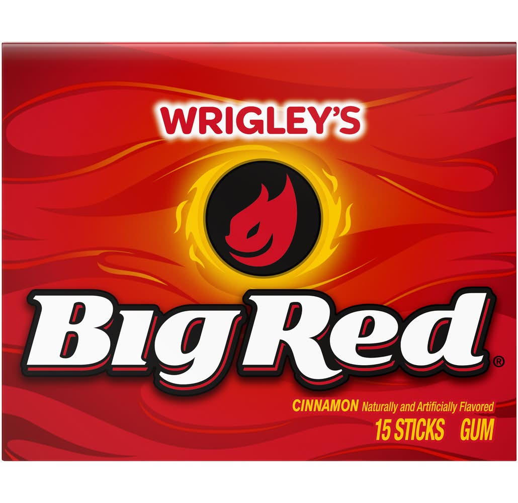 Wrigley's Big Red Gum Sticks, Cinnamon (15 ct)