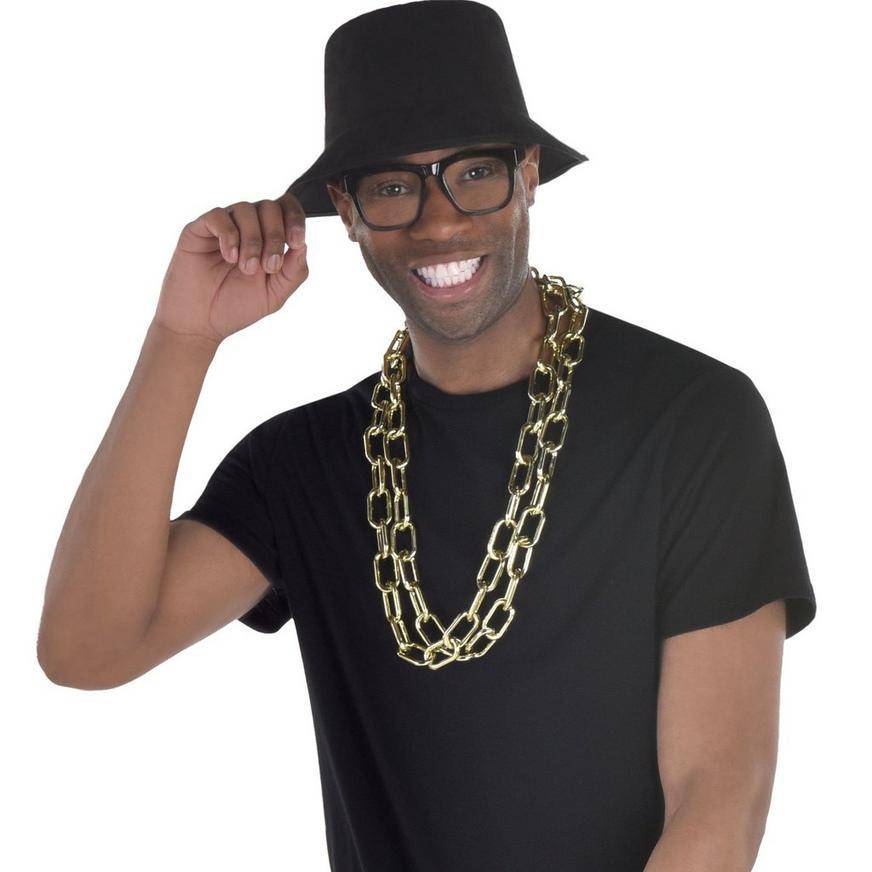 Amscan Rapper Costume Accessory Kit (black-gold)