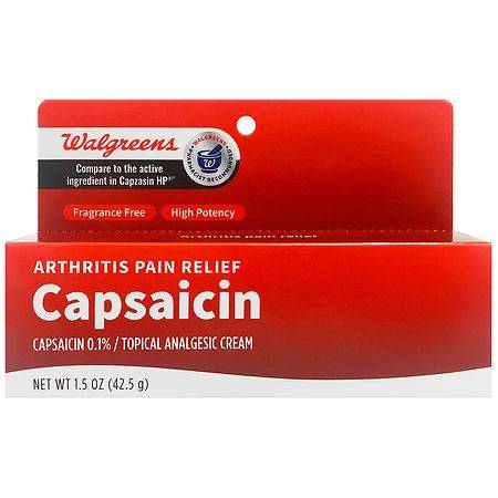 Walgreens Capsaicin Arthritis Pain Relief Cream