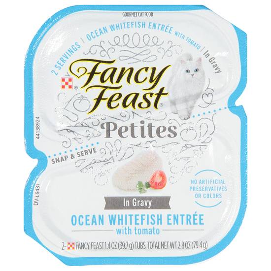 Purina Fancy Feast Cat Food Petites (ocean whitefish entree-tomato)