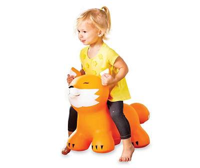 Orange Fox Bouncy Inflatable Jump-Along