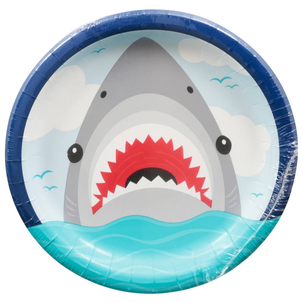 Party Creations Creative Converting 9" Shark Plates