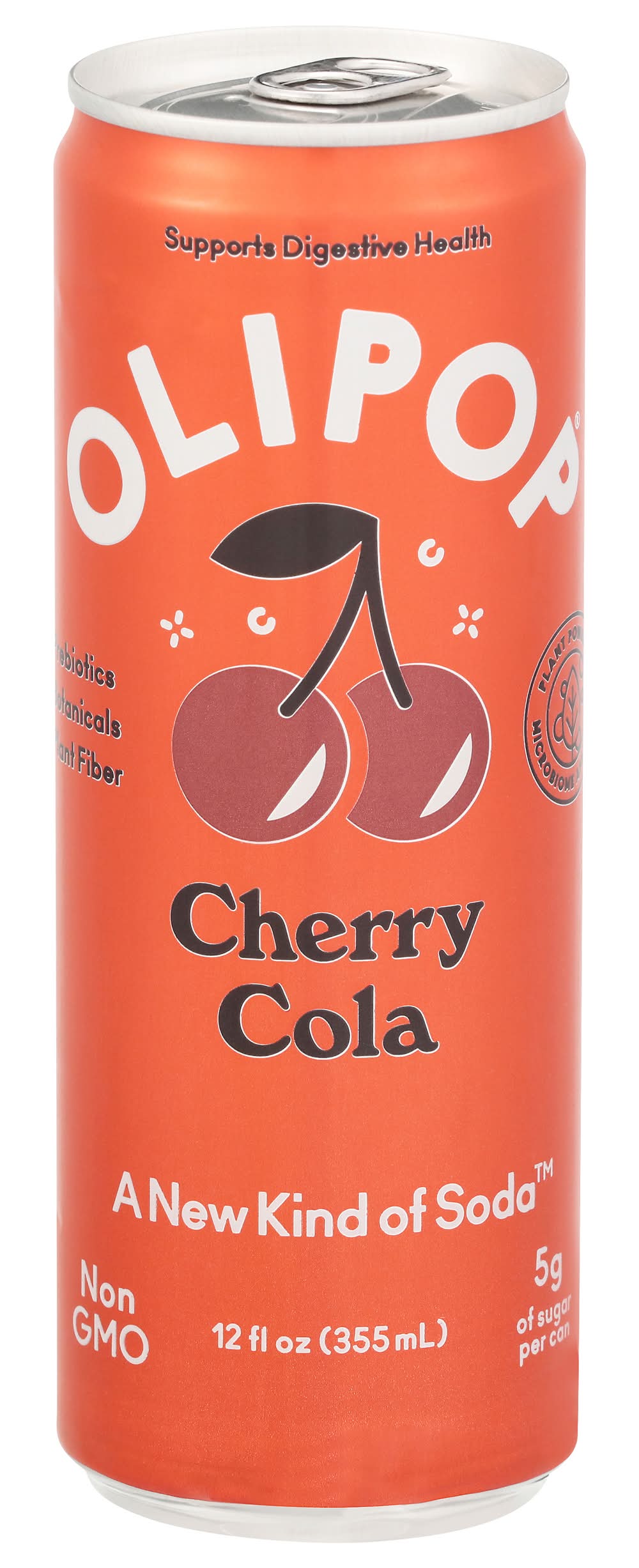 Olipop A New Kind Of Soda, Cherry Cola (12 fl oz)