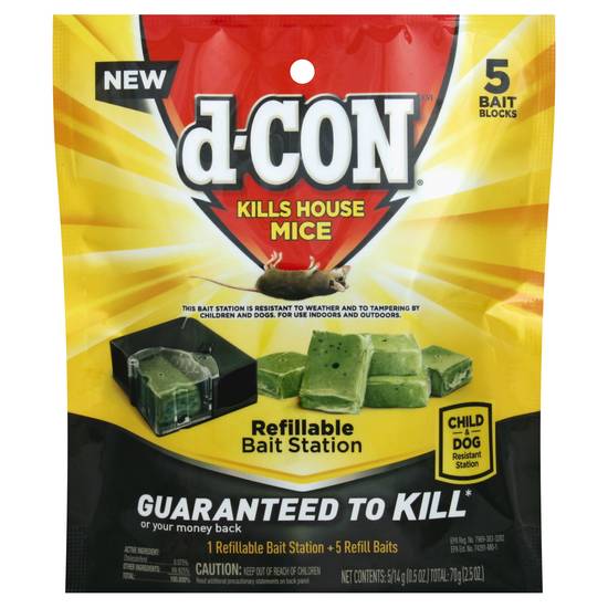 D-Con Refillable Bait Station and Refills (1 kit)