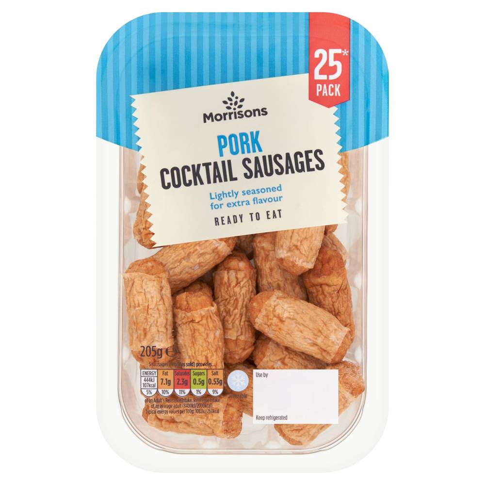 Morrisons Pork Cocktail Sausages (25 pack)