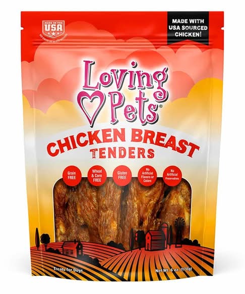 Loving Pets Chicken Breast Tenders For Dogs
