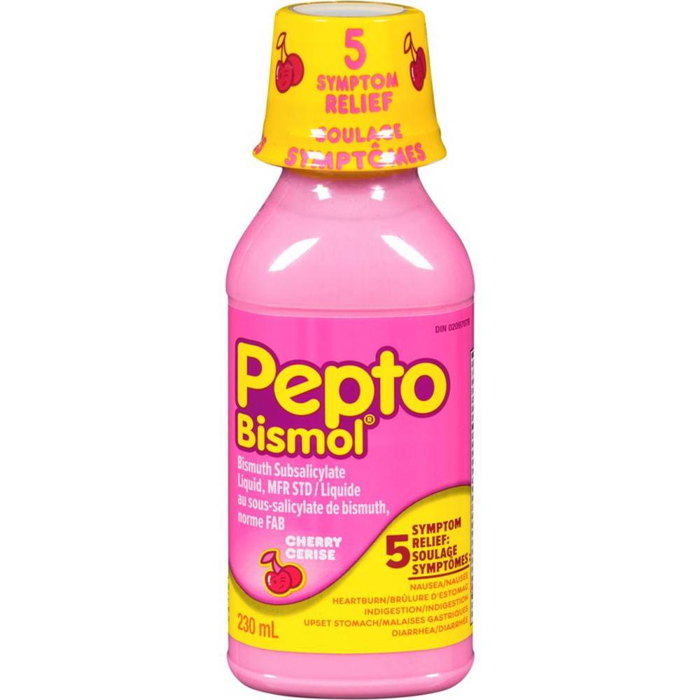 Pepto-Bismol Bismuth Subsalicylate Cherry Liquid (230 g)