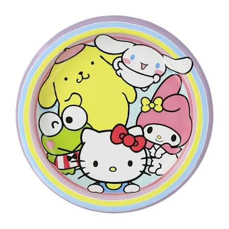 Licensed Party Plates 8-Pack Hello Kitty