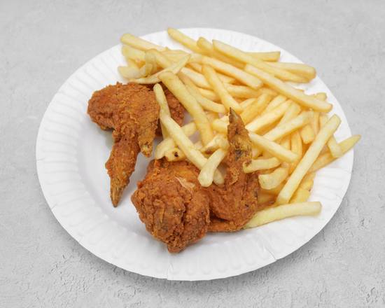 Wings with Fries