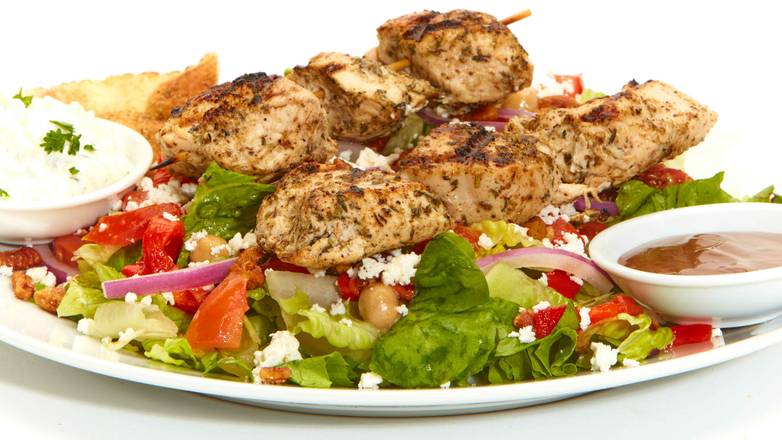 MEDITERRANEAN CHICKEN KEBOB SALAD