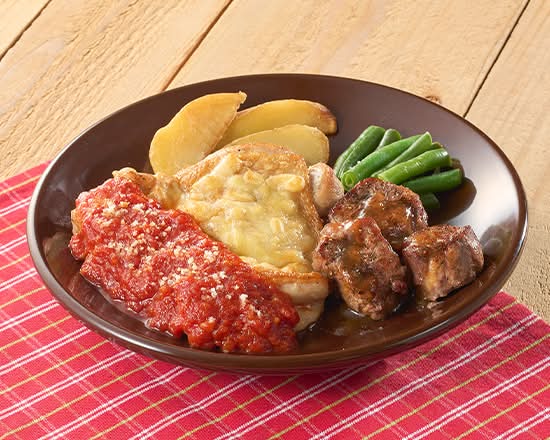 若鶏のグリル トマトソース＆ヒレコロステーキ