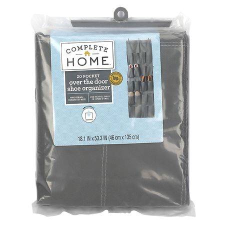 Complete Home 20 Pocket Over the Door Shoe Organizer