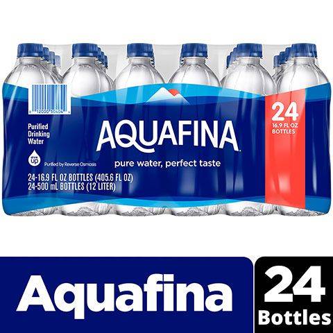 Aquafina Purified Drinking Water (24 ct, 16.9 fl oz)